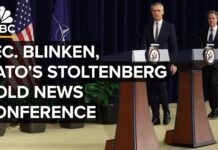Secretary of State Blinken and NATO Sec. Gen. Stoltenberg hold joint news conference, 18 June 2024