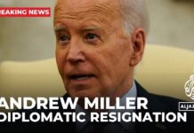 Andrew Miller, US Department expert on Israel-Palestine, resigns amid Gaza war, 21 June 2024