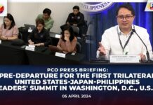 Philippines PCO Press Briefing with DFA First trilateral United States, Japan Philippines, 5 April 2024
