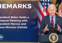 President Biden Holds a Trilateral Meeting with President Marcos and Prime Minister Kishida, 12 April 2024