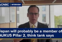 Japan will probably be a member of AUKUS Pillar 2 ‘before too long,’ think tank says, 9 April 2024