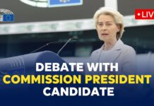 Von der Leyen speech and debate ahead of reelection vote at the European Parliament, 18 July 2024