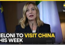 Italian PM Giorgia Meloni to visit China for five days, 26 July 2024