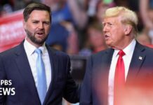 Trump and Vance speak in Michigan at first campaign rally since assassination attempt, 20 July 2024