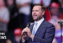 Trump running mate Vance speaks as presidential race upended by Biden withdrawal, 22 July 2024