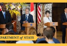 Secretary Blinken holds a 2+2 joint press availability in Tokyo, Japan, 28 July 2024