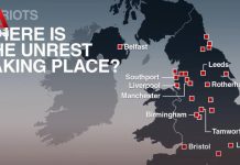 Thousands take part in counter-protests in the UK, 8 August 2024