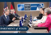 Secretary Blinken meets with German Foreign Minister Annalena Baerbock, 9 July 2024