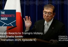 Japan Reacts to Trump’s Victory, with Sheila Smith, 10 December 2024