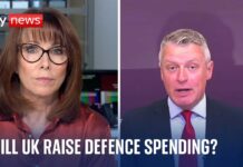 When will the UK raise defence spending to 2.5% of GDP? 10 July 2024