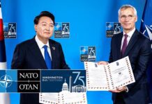 NATO Secretary General with the President of South Korea Yoon Suk Yeol, 11 July 2024