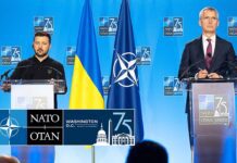NATO Secretary General with the President of Ukraine Volodymyr Zelenskyy, 11 July 2024