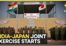 India-Japan joint exercise ‘Dharma Guardian’ underway, 40 personnel each from India & Japan’s side, 26 February 2024