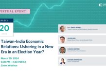 Taiwan-India Economic Relations: Ushering in a New Era in an Election Year? 20 March 2024