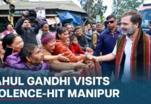 India’s Opposition Leader Rahul Gandhi Meets Violence Victims in Manipur, 8 July 2024