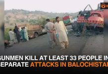 Gunmen kill at least 33 people in 2 separate attacks in Pakistan’s Balochistan, 26 August 2’24