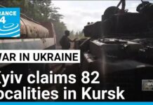 Kyiv claims occupies 82 localities in Russia’s Kursk region, 18 August 2024