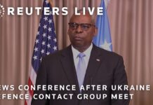 Defense Secretary Austin gives remarks on Ukraine aid at meeting of allies in Germany, 6 September 2024