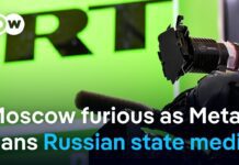 Facebook owner Meta bans Russian state media from all platforms 18 September 2024
