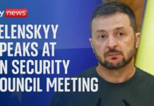 Ukrainian President Volodymyr Zelenskyy speaks at UN Security Council meeting, 24 September 2024
