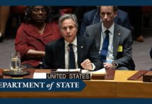 Secretary Blinken participates in a UN Security Council Ministerial Meeting on Ukraine, 25 September 2024