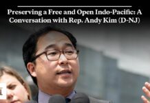 Preserving a Free and Open Indo-Pacific: A Conversation with Rep. Andy Kim (D-NJ), 26 September 2024