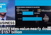 ChatGPT maker OpenAI sees value nearly double to $157 billion after new funding round, 3 October 2024