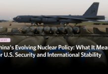 China’s Evolving Nuclear Policy: What It Means for U.S. Security and International Stability, 16 October 2024