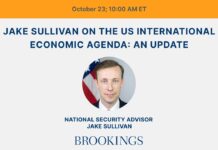 Jake Sullivan on the US international economic agenda: An update, 23 October 2024
