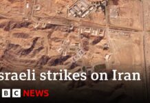 Iran military sites damaged in Israeli strikes, 28 October 2024