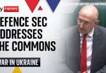 Defence Secretary John Healey makes a statement in the Commons on Ukraine, 22 October 2024