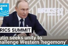 Putin seeks unity at BRICS summit to challenge Western ‘hegemony’, 22 October 2024