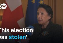 Georgian President Salome Zourabichvili rejects election results, 28 October 2024