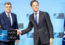 NATO Secretary General with the Prime Minister of Romania Marcel Ciolacu, 18 November 2024