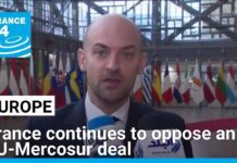 France continues to fiercely oppose an EU-Mercosur trade deal, 19 November 2024