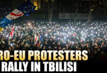 Pro-EU protesters rally in Georgia’s capital as second week of protests starts, 5 December 2024