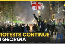 Violence Erupts in Tbilisi as Protests Enter Tenth Night, 8 December 22024