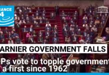 French government falls in historic no-confidence vote, 4 December 2024