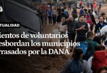 Cientos de voluntarios desbordan, con ayuda y donaciones, los municipios dañados en Valencia, 1 noviembre 2024
