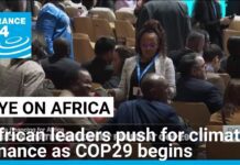 African leaders push for climate finance as COP29 begins, 11 November 2024