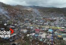 Cyclone Chido: Drone video shows extent of destruction in Mayotte, 18 December 2024