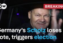 Scholz loses confidence vote triggering snap general election for Germany, 16 December 2024