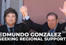 Venezuela’s exiled opposition leader Edmundo Gonzalez visits Argentina, 5 January 2025