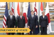 Secretary Rubio meets with Indo-Pacific Quad Foreign Ministers, 21 January 2025
