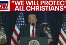 President Trump speaks on religion, hostage release and assassination attempt, 6 February 2025