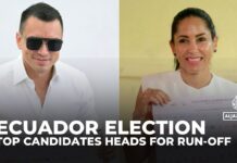 Ecuador set for run-off in presidential election dominated by security, 10 February 2025