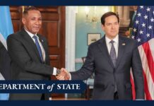 Secretary Rubio meets with Botswana President Duma Boko, 7 March 2025