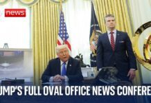 Trump talks Kennedy, tariffs, Russia and fighter jets during Oval Office news conference, 21 March 2025