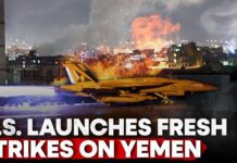 Houthis Say US Launched Fresh Strikes on Hodeidah Airport, 23 March 2025