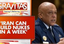 Iran Can Build Nukes In a Week: US General, 27 March 2025